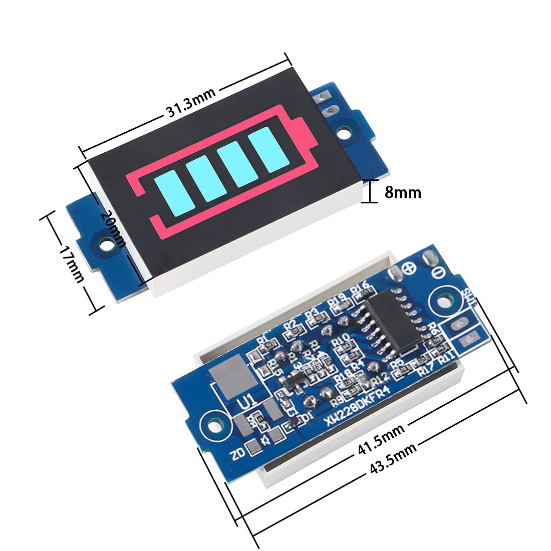 Level battery module display 3s bt electronics