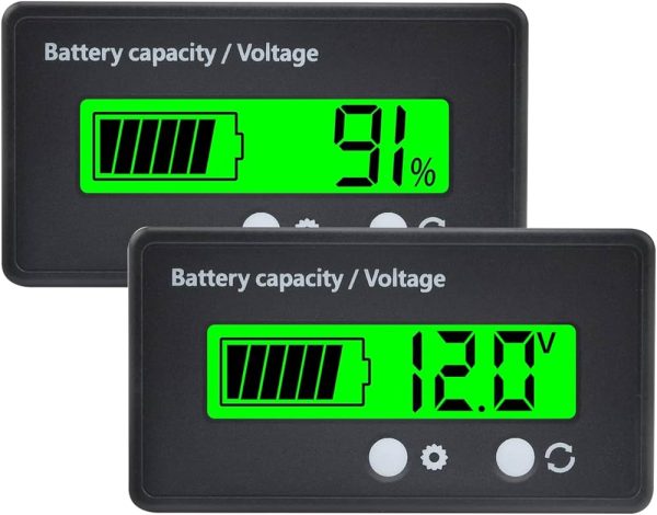 LCD Battery Capacity -Voltage 8V - 73V