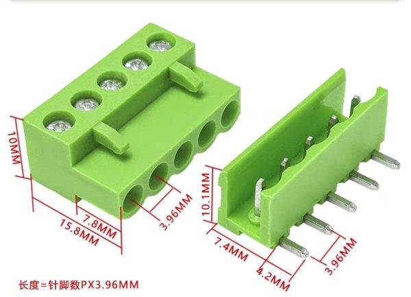 Terminal HT396K 3.96mm 5pin