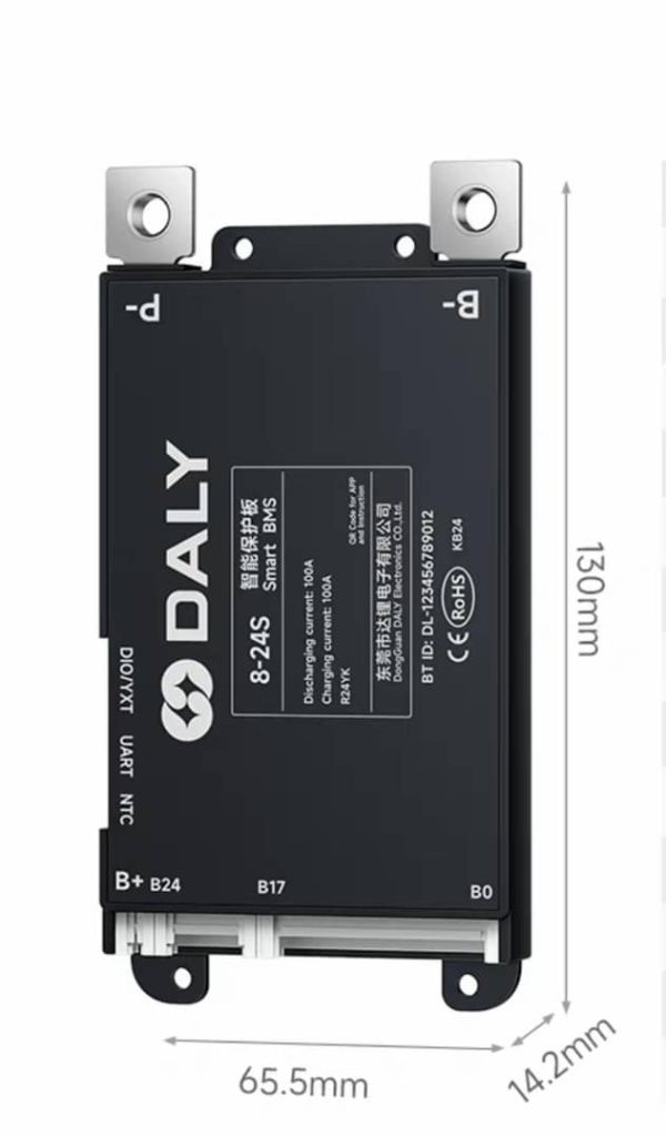 LITHIUM BATT PROTECTION SMART BMS 8-24S 100A DALY