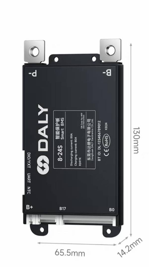 LITHIUM BATT PROTECTION SMART BMS 8-24S 80A DALY